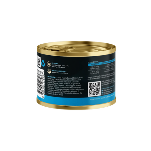 Wild Islands Pacific Catch NZ Fish & Salmon High-Meat Canned Cat Food 185g
