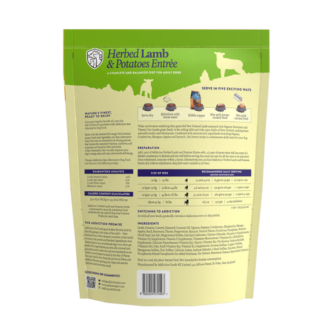 Herbed Lamb & Potatoes Air-Dried Dog Food 910g