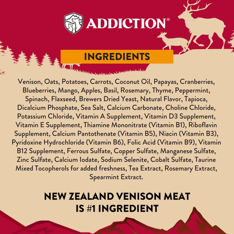 Homestyle Venison & Cranberry Air-Dried Dog Food 910g