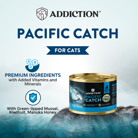 Wild Islands Pacific Catch NZ Fish & Salmon High-Meat Canned Cat Food 185g
