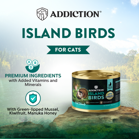 Wild Islands Bird NZ Duck, Turkey & Chicken Canned Cat Food 185g