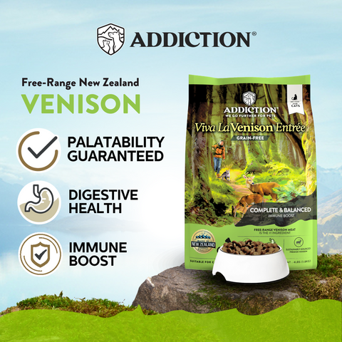 Viva La Venison Dry Cat Food 1.8kg, 4.5kg