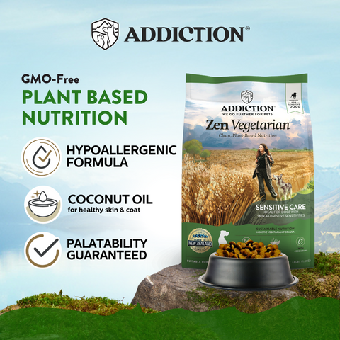 Zen Vegetarian Dry Dog Food 1.8kg, 9kg