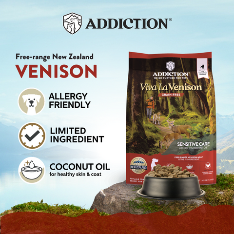 Viva La Venison Dry Dog Food 1.8kg, 9kg