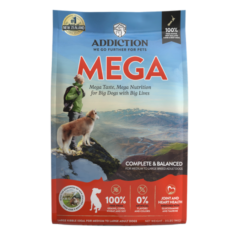 Mega Lamb & Beef Adult Dry Dog Food 20kg